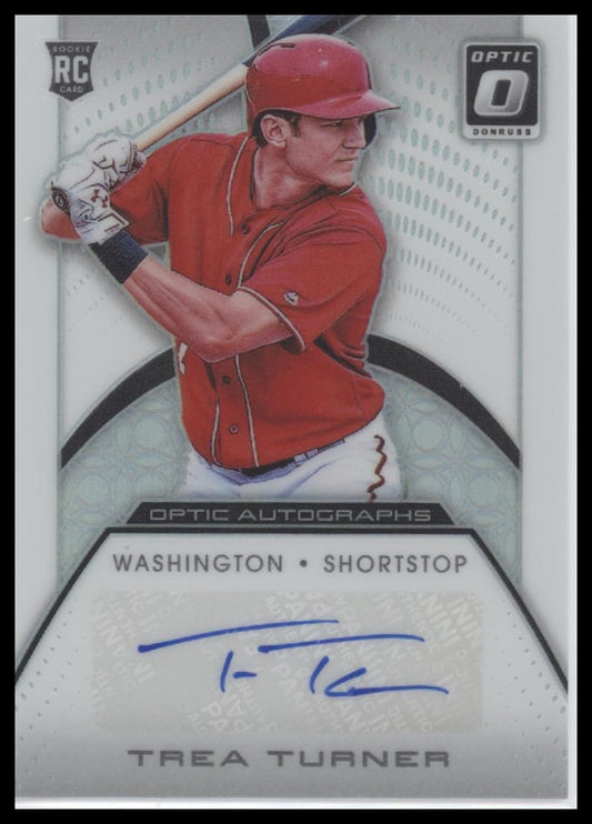 Trea Turner 2016 Donruss Optic #OA-TT Optic Autographs
