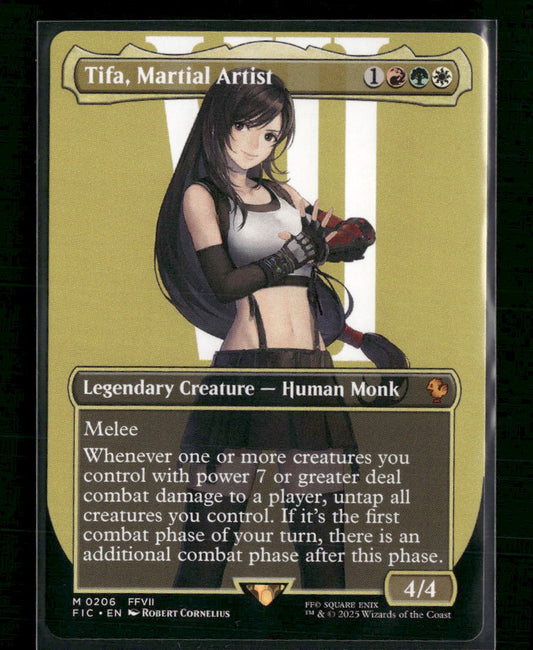 Tifa, Martial Artist (Borderless) Commander: FINAL FANTASY #206