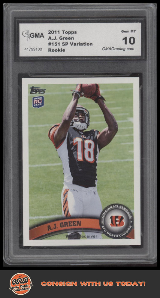A.J. Green 2011 Topps Factory Set Bonus: Rookies Overhead Catch