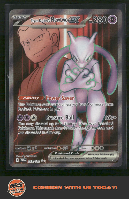 Team Rocket's Mewtwo ex SV10: Destined Rivals #213/182