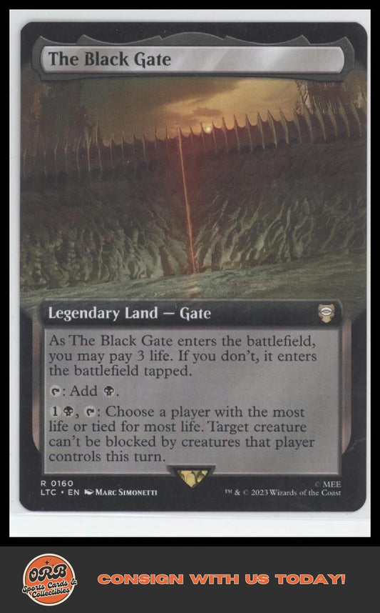 The Black Gate (Extended Art) Commander: The Lord of the Rings #160