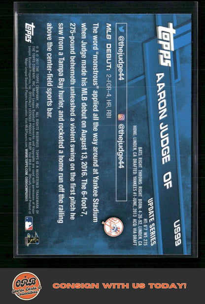 Aaron Judge 2017 Topps Update #US99