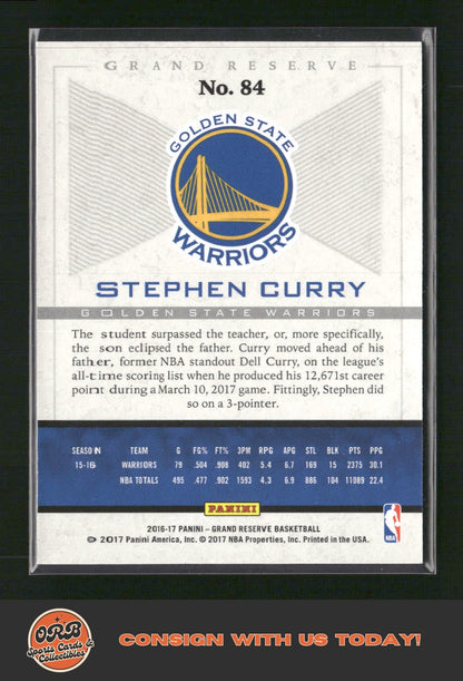 Stephen Curry 2016-17 Panini Grand Reserve #84