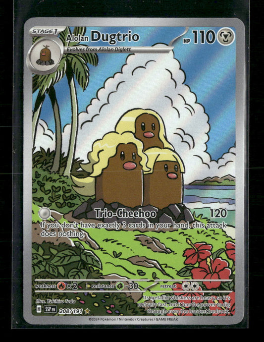 Alolan Dugtrio SV08: Surging Sparks #208/191