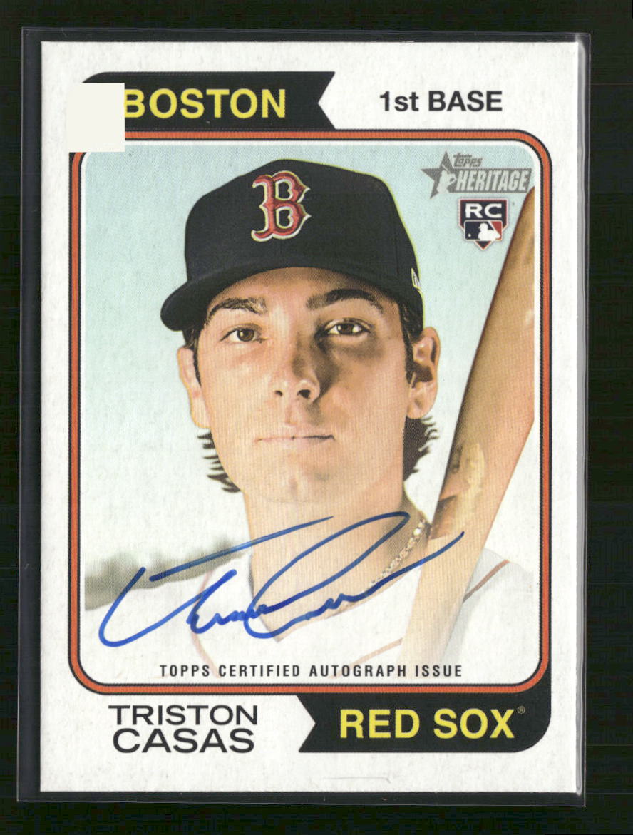 Triston Casas 2023 Topps Heritage #ROA-TC Real One Autographs