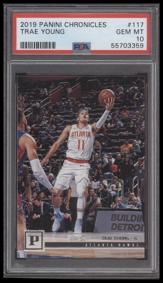 Trae Young 2019 Panini Chronicles #117 PSA 10