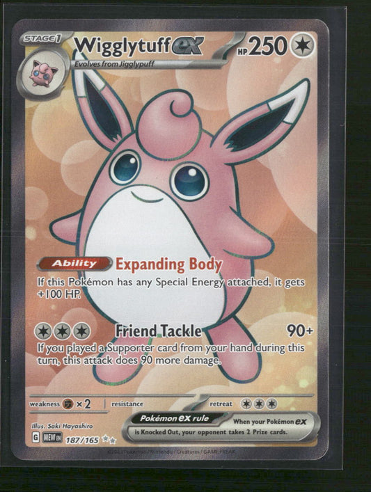 Wigglytuff ex SV: Scarlet & Violet 151 #187/165