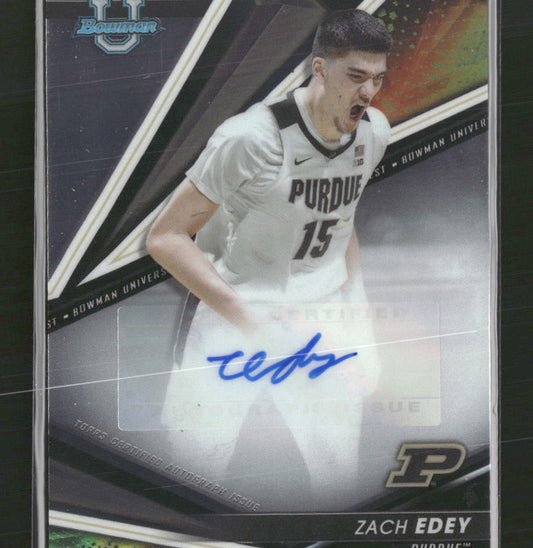 Zach Edey 2022-23 Bowman University Best #BOA-ZE Best of 2022 Autographs