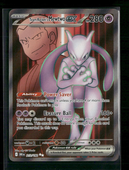 Team Rocket's Mewtwo ex SV10: Destined Rivals #213/182