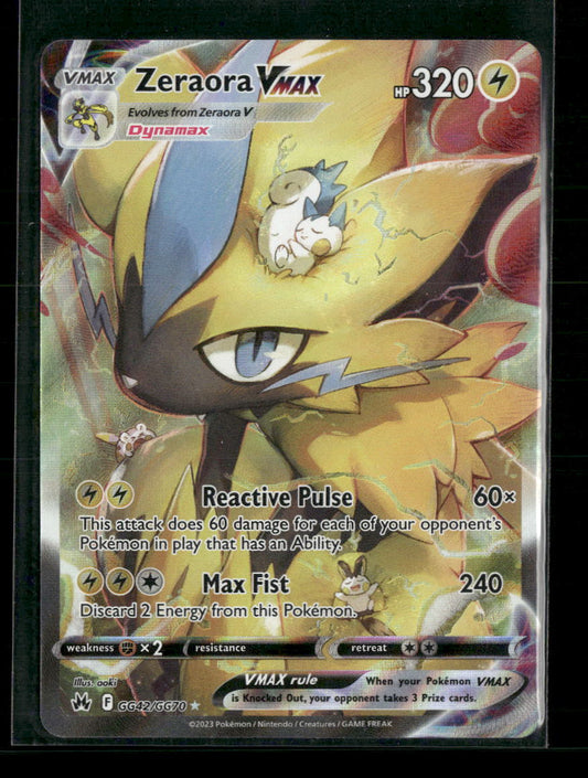 Zeraora VMAX Crown Zenith: Galarian Gallery #GG42/GG70