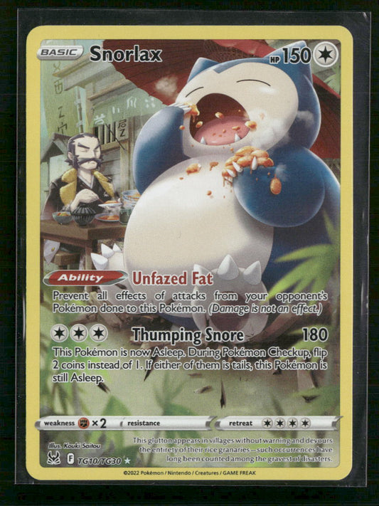 Snorlax SWSH11: Lost Origin Trainer Gallery #TG10/TG30