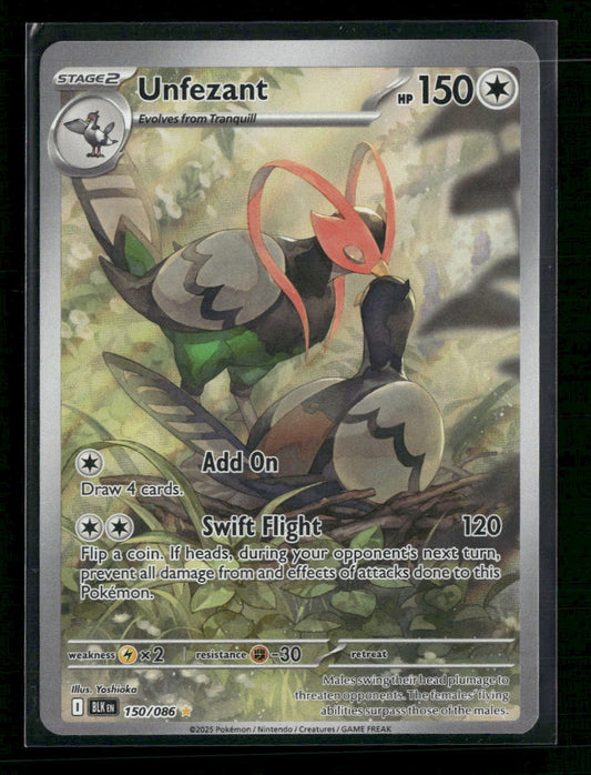 Unfezant - 150/086 - SV: Black Bolt (BLK)