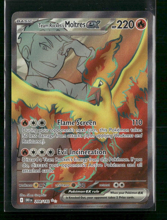 Team Rocket's Moltres ex SV10: Destined Rivals #208/182