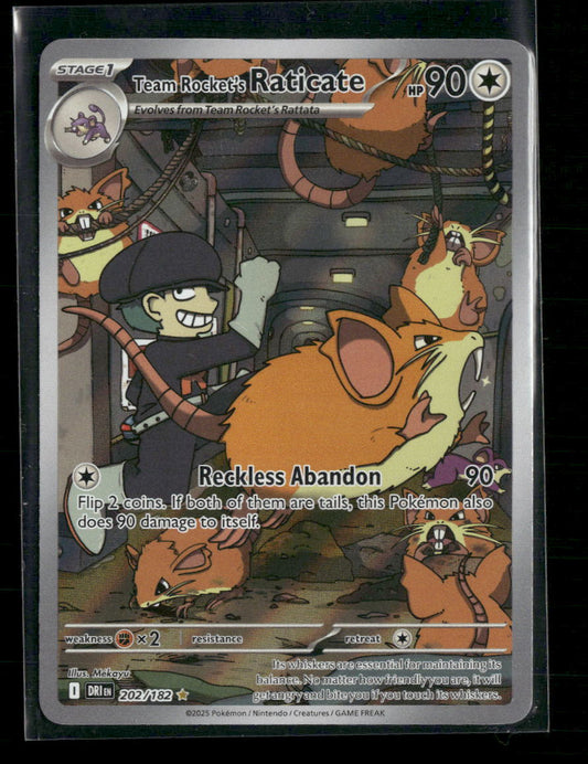 Team Rocket's Raticate SV10: Destined Rivals #202/182