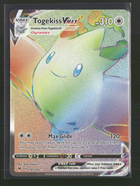 Togekiss VMAX (Secret) SWSH04: Vivid Voltage #191/185