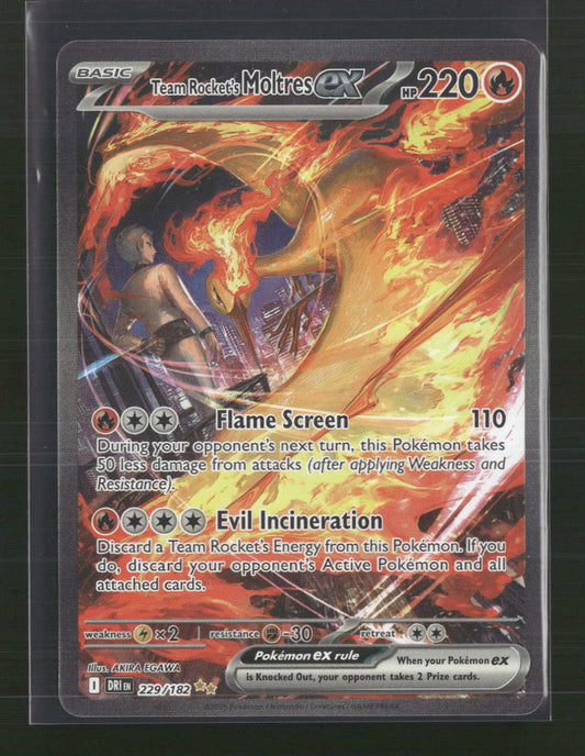 Team Rocket's Moltres ex SV10: Destined Rivals #229/182