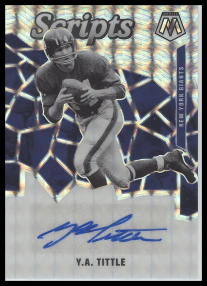 Y.A. Tittle 2020 Panini Mosaic #S24 Scripts