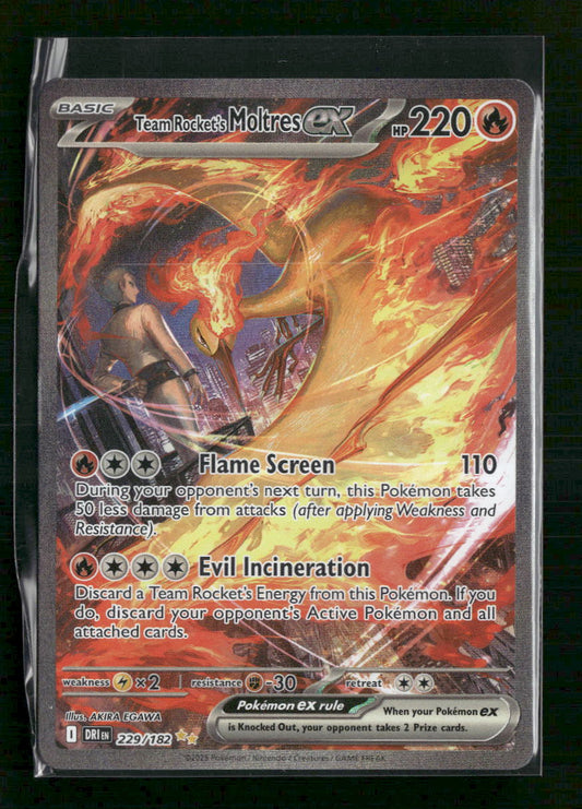 Team Rocket's Moltres ex SV10: Destined Rivals #229/182