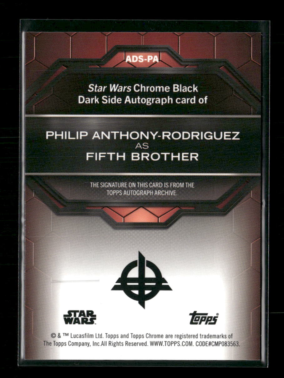 2024 Topps Chrome Black Philip Anthony-Rodriguez as Fifth Brother Auto #ADS-PA