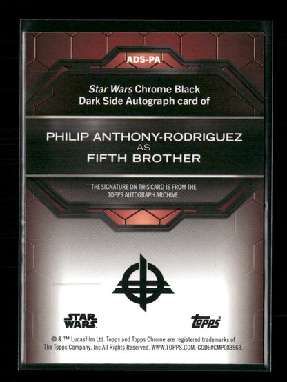 2024 Topps Chrome Black Philip Anthony-Rodriguez as Fifth Brother Auto #ADS-PA