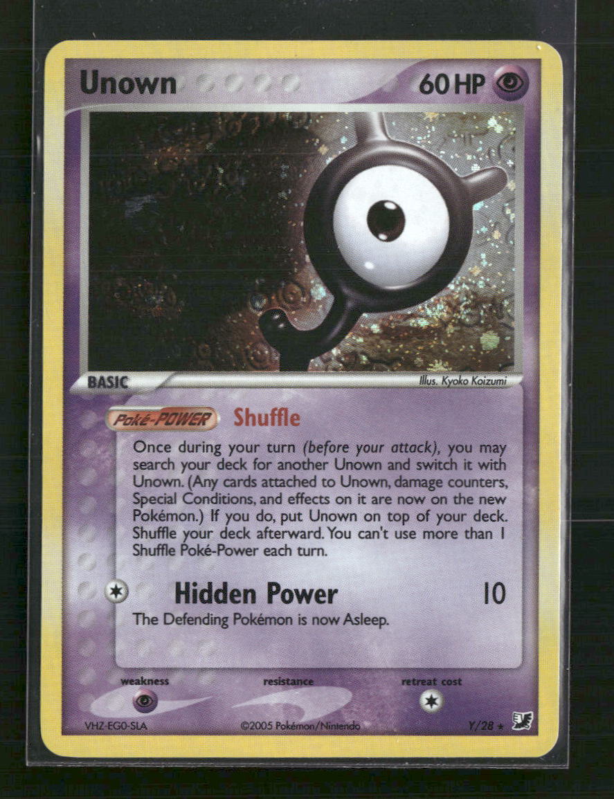Unown (Y) Unseen Forces #Y/28