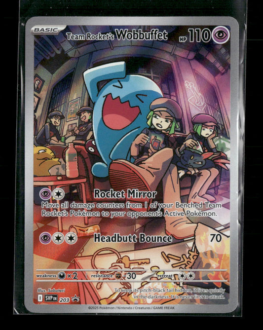 Team Rocket's Wobbuffet SV: Scarlet & Violet Promo Cards #203