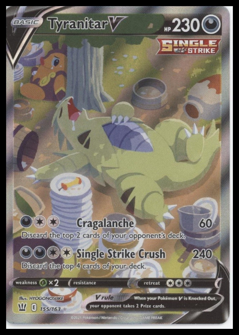 Tyranitar V (Alternate Full Art) SWSH05: Battle Styles #155/163
