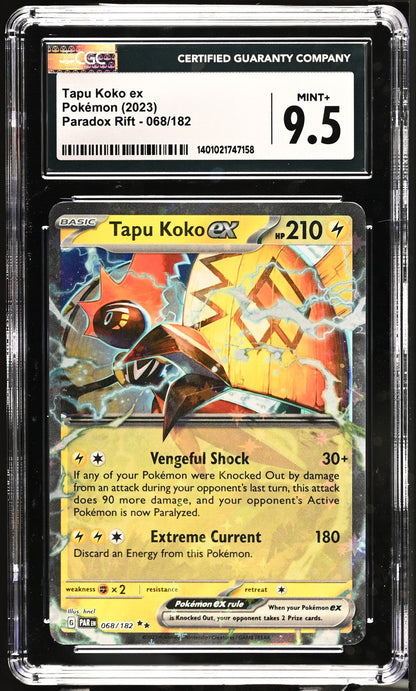 Tapu Koko ex 2023 Paradox Rift #068/182 CGC 9.5
