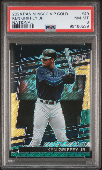 2024 Panini Vip Gold #49 Ken Griffey Jr. National PSA 8