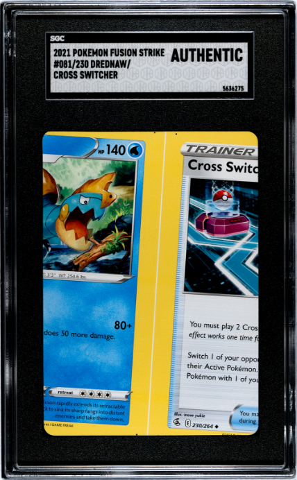 2021 Pokemon Fusion Strike #081/230 Drednaw/Cross Switcher Error Cards