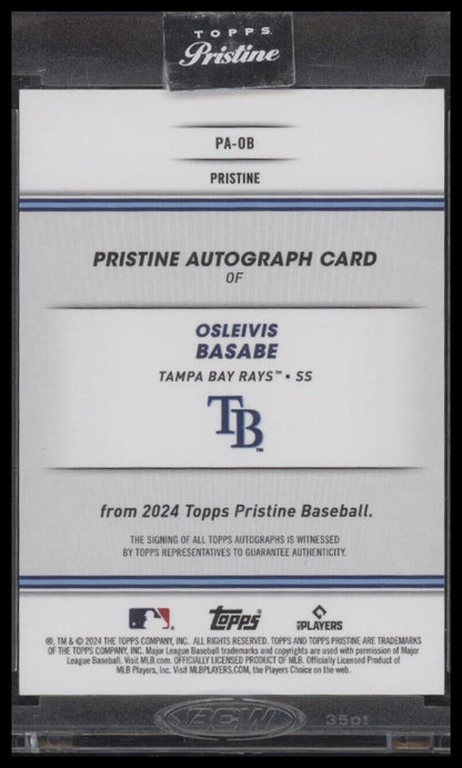 2024 Topps Pristine #239 Osleivis Basabe Green Refractors #/150