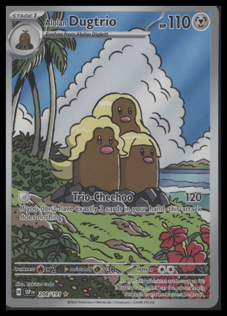 Alolan Dugtrio SV08: Surging Sparks #208/191