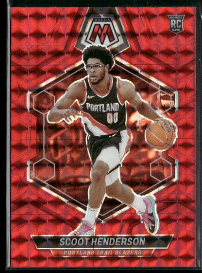 2023-24 Panini Mosaic #216 Scoot Henderson Red