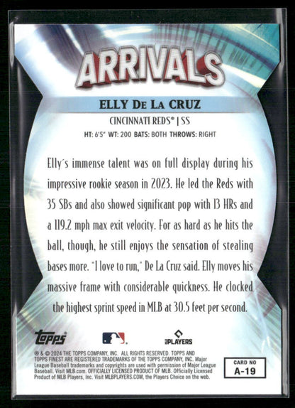 2024 Finest #A-19 Elly De La Cruz Arrivals