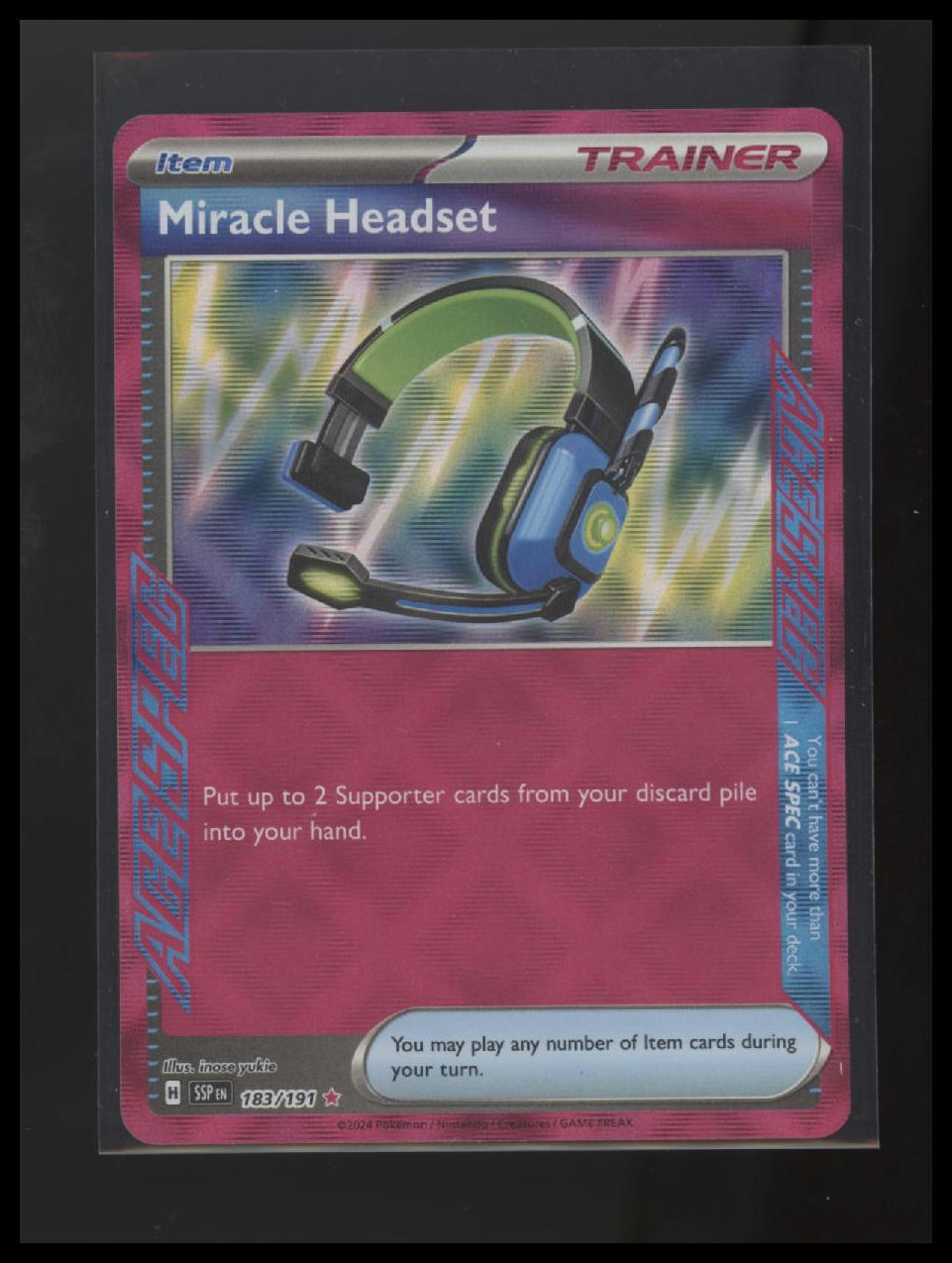 Surging Sparks #183/191 Miracle Headset