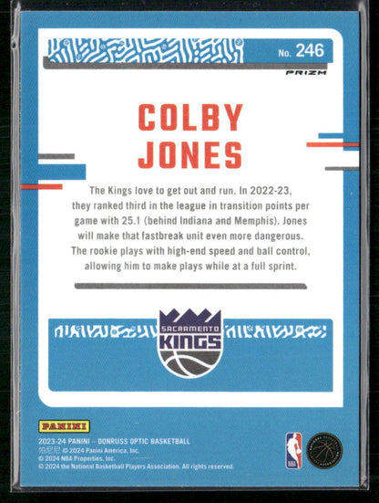 2023-24 Donruss Optic #246 Colby Jones Choice