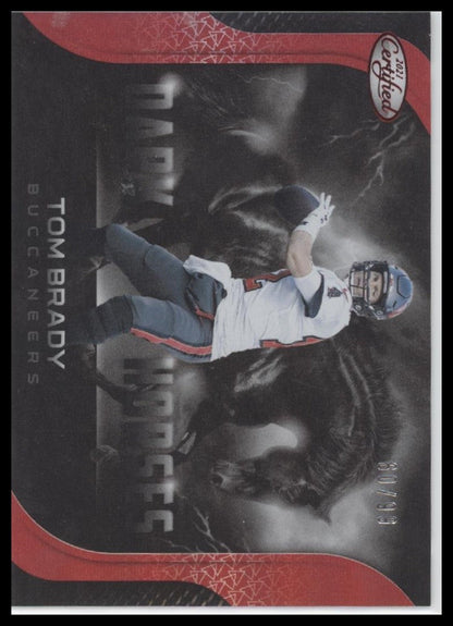 Tom Brady 2021 Panini Certified #DH-1 Dark Horses Mirror Red #/99