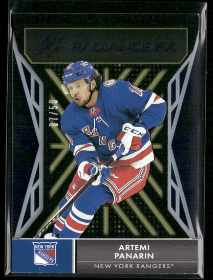 2021-22 SPx #RFX-17 Artemi Panarin Radiance F/X Gold #/50