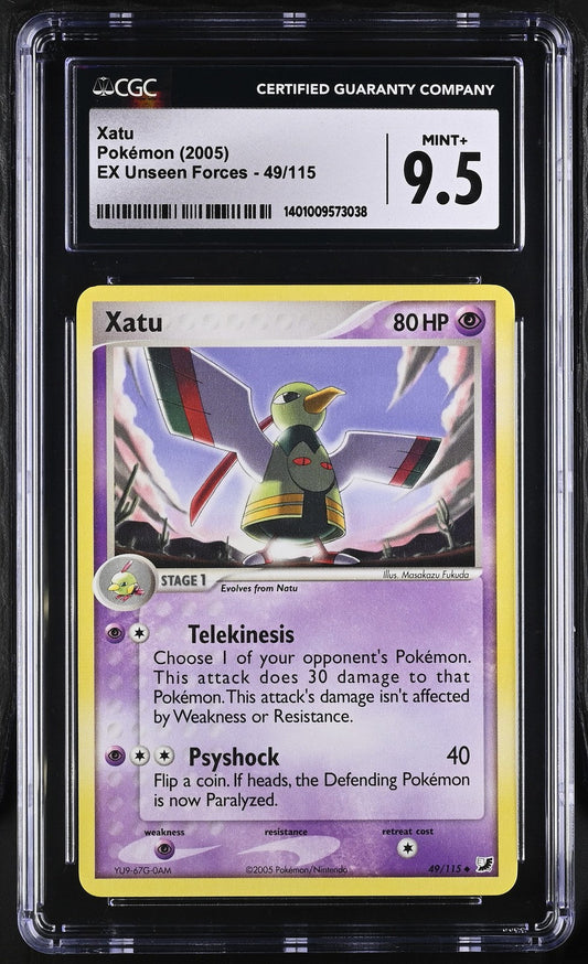 Xatu 2005 EX Unseen Forces #49/115 CGC 9.5