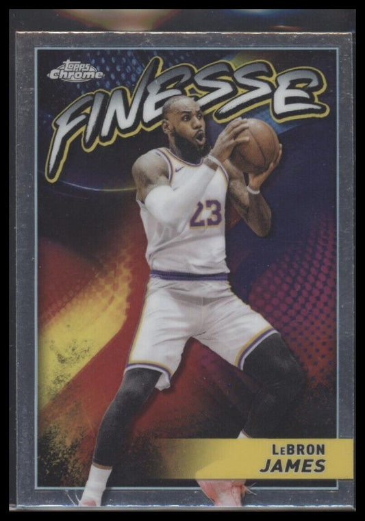 2023-24 Topps Chrome #F-11 LeBron James Finesse