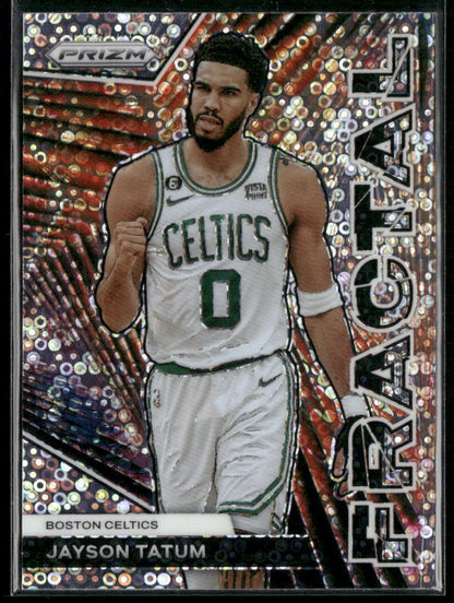 2023-24 Panini Prizm #8 Jayson Tatum Fractal Prizms Fast Break