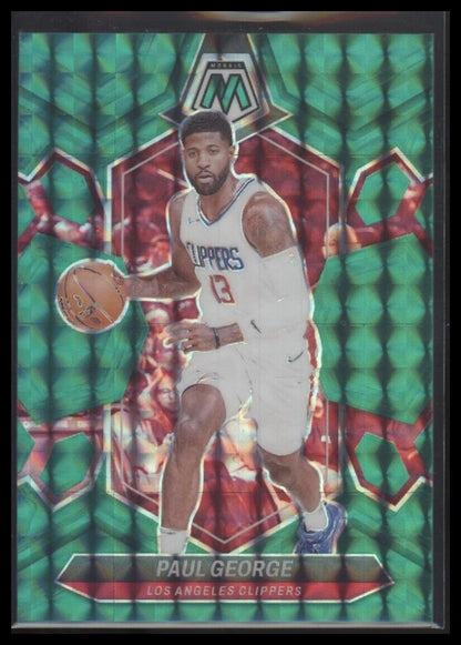 2023-24 Panini Mosaic #50 Paul George Teal #/75