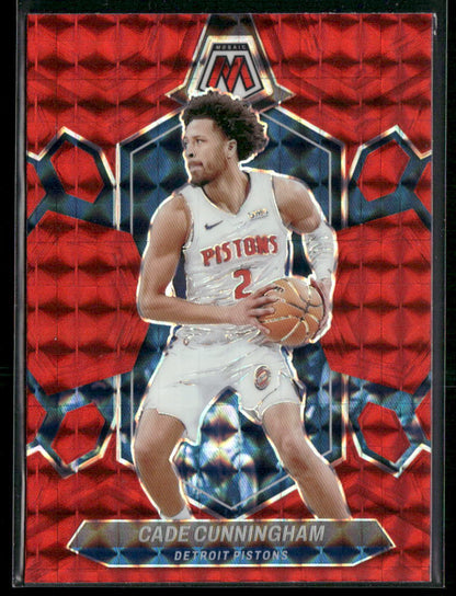 2023-24 Panini Mosaic #81 Cade Cunningham Red