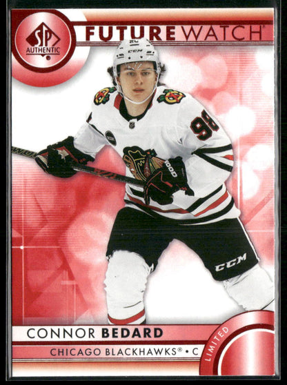 2023-24 SP Authentic #200 Connor Bedard Limited Red