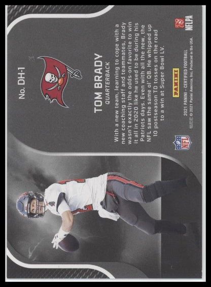 Tom Brady 2021 Panini Certified #DH-1 Dark Horses Mirror Red #/99