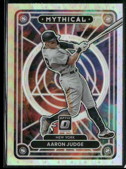 2022 Donruss Optic #MTH-15 Aaron Judge Mythical Holo Prizm