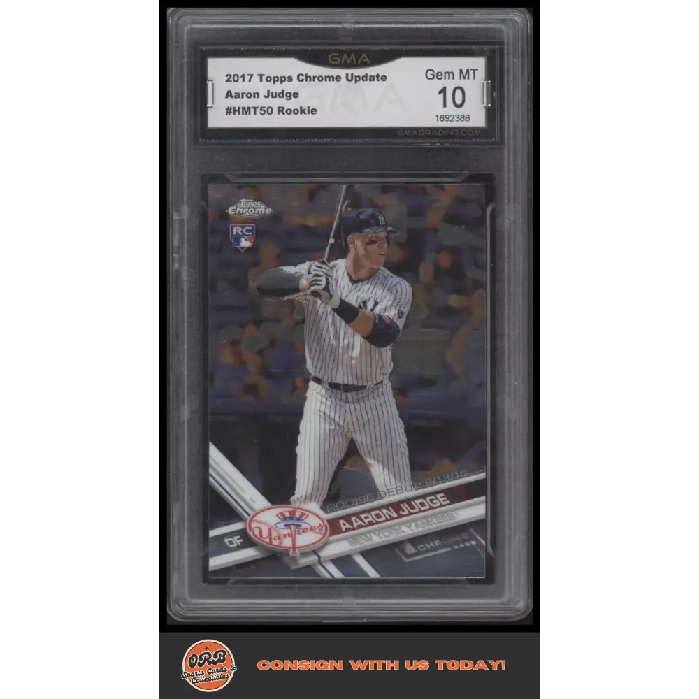 Aaron Judge 2017 Topps Chrome Update #HMT50 GMA 10 - Trading Card