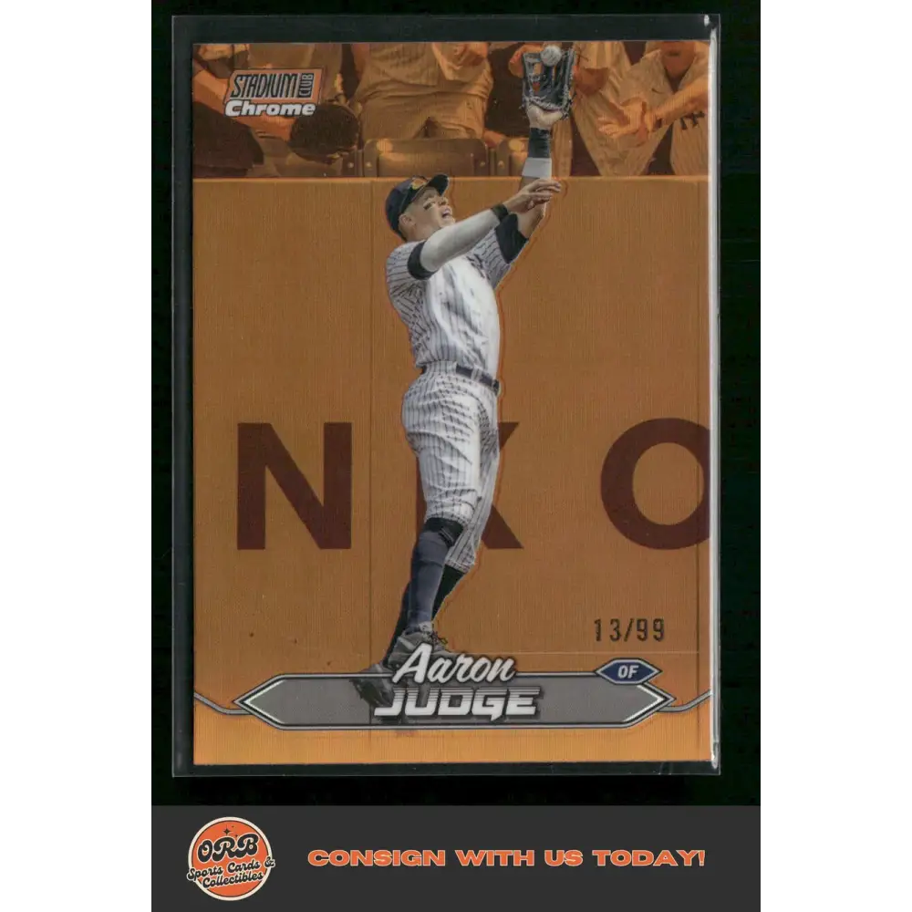 Aaron Judge 2024 Stadium Club #150 Chrome Orange Refractors #/99 - Trading Card