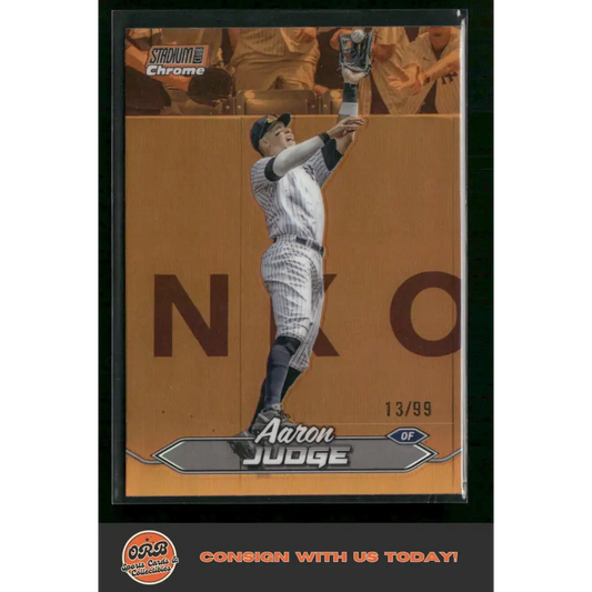 Aaron Judge 2024 Stadium Club #150 Chrome Orange Refractors #/99 - Trading Card