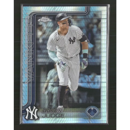 Aaron Judge 2025 Topps Chrome #99 Refractors - Trading Card